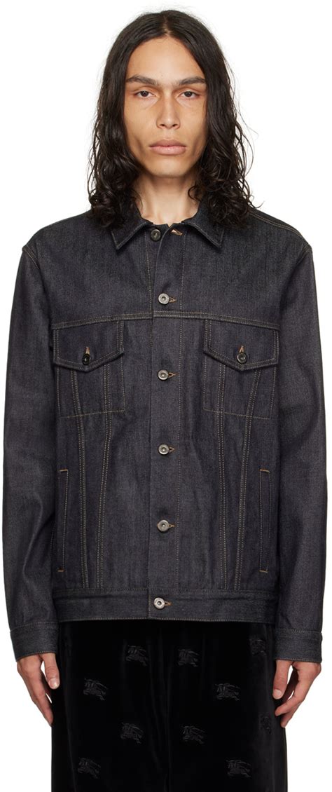 denim burberry shirt|burberry denim jacket indigo.